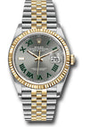 Rolex Datejust Slate Roman-Wimbledon Dial on Jubilee 126233 Complete 2025