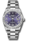 Rolex Datejust 36 Aubergine Purple Diamond Roman Vi And Ix Dial on Oyster 126234 Complete 2026