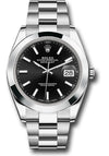 Rolex Datejust 41 Black Index Dial on Oyster 126300 Complete 2026