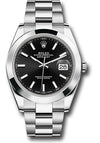 Rolex Datejust 41 Black Index Dial on Oyster 126300 Complete 2025