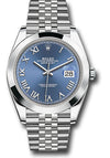 Rolex Datejust 41 Blue Roman Dial on Jubilee 126300 Complete 2025