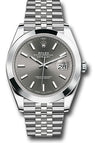 Rolex Datejust 41 Dark Rhodium Dial on Jubilee 126300 Complete 2026