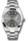 Rolex Date Just Rhodium Dial on Jubilee 126300 Complete 2026