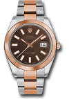 Rolex Datejust 41 Chocolate Index Dial on Oyster 126301 Complete 2023