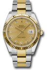 Rolex Datejust 41 Champagne Diamond Dial on Oyster 126333 Complete 2026