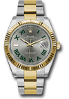 Rolex Datejust 41 Slate Green Roman Dial on Oyster 126333 Complete 2025