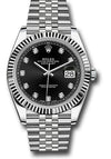 Rolex Datejust 41 Black Diamond Dial on Jubilee 126334 Complete 2026