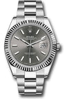 Rolex Datejust 41 Dark Rhodium Index Dial on Oyster 126334 Complete 2026