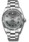 Rolex Datejust 41 Fluted Oyster Slate Roman “Wimbledon “ Dial on Jubilee 126334 Complete 2026