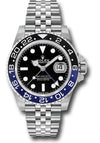 Rolex GMT-Master II Batgirl Black Dial on Jubilee 126710BLNR Complete 2023