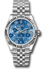 Rolex Datejust 31 Azzurro Blue Floral Motif Diamond Dial on Jubilee 278274 Complete 2025