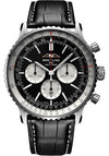 Breitling Navitimer B01 Chronograph Black Dial on Leather Strap AB0137211B1P1 Complete 2026