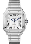 Cartier Santos de Cartier Large Silver Dial on Bracelet WSSA0018 Complete 2025