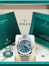 Rolex Datejust 41 Mint Green Index Dial on Jubilee 126300 Complete 2026