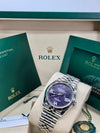 Rolex Datejust 36 Aubergine Purple Diamond Roman Vi And Ix Dial on Jubilee 126234 Complete 2026