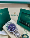 Rolex Datejust 36 Aubergine Purple Diamond Roman Vi And Ix Dial on Jubilee 126234 Complete 2026