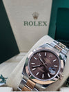 Rolex Datejust 41 Chocolate Index Dial on Oyster 126301 Complete 2023