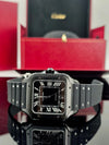 Cartier Santos de Cartier Large Black Dial on Rubber Strap WSSA0039 Complete 2026