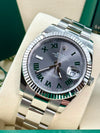 Rolex Datejust 41 Slate Green Roman "Wimbledon" Dial on Oyster 126334 Complete 2026