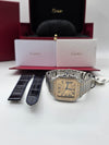 Cartier Santos de Cartier Medium Golden Sunray Dial on Bracelet W3SA0007 Complete 2025