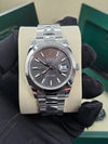 Rolex Date Just Rhodium Dial on Jubilee 126300 Complete 2026