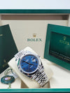 Rolex Datejust 41 Blue Roman Dial on Jubilee 126300 Complete 2026