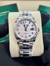 Rolex Datejust 36 Mother-Of-Pearl Diamond Dial on Oyster 126234 Complete 2026
