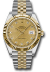 Rolex Datejust 41 Champagne Diamond Dial on Jubilee 126333 Complete