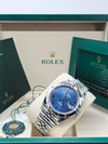Rolex Datejust 41 Blue Roman Dial on Jubilee 126300 Complete 2026