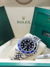 Rolex GMT-Master II Batgirl Black Dial on Jubilee 126710BLNR Complete Open Date