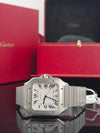Cartier Santos WHITE ROMAN Dial on TITANIUM wssa0089 Complete 2026