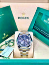 Rolex Datejust 41 Slate Green Roman "Wimbledon" Dial on Oyster 126300 Complete 2026