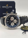 Breitling Navitimer B01 Chronograph Black Dial on Leather Strap AB0137211B1P1 Complete 2026