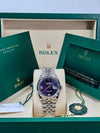Rolex Datejust 36 Aubergine Purple Diamond Roman Vi And Ix Dial on Jubilee 126234 Complete 2026