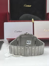 Cartier Santos WHITE ROMAN Dial on TITANIUM wssa0089 Complete 2026
