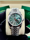 Rolex Datejust 41 Mint Green Index Dial on Jubilee 126300 Complete 2026