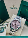Rolex Datejust 36 Pink Diamond Roman Vi And Ix Dial on Oyster 126234 Complete 2026