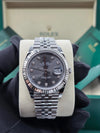 Rolex Datejust 41 Dark Rhodium Diamond Dial on Jubilee 126334 Complete 2026